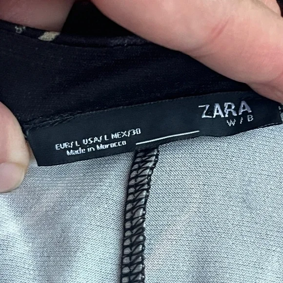 Zara Keyhole Midi Floral Dress size L - Picture 14 of 16